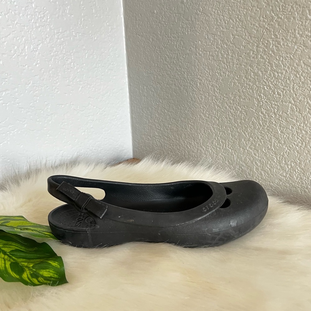 Crocs Jayna bow black slingbacks
